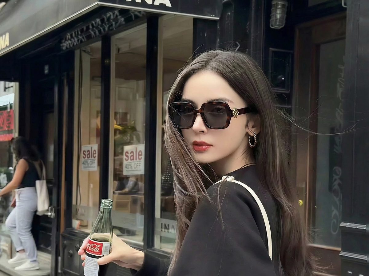 Fendi Roma Oversized Square Sunglasses