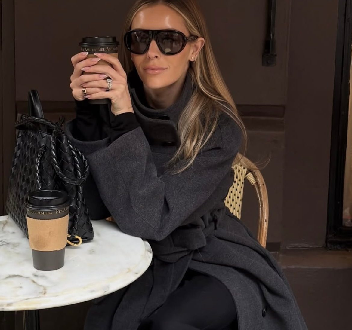 Prada Black Aviator Sunglasses