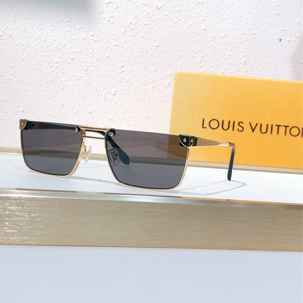 Louis Vuitton Gold Metal Frame Sunglasses
