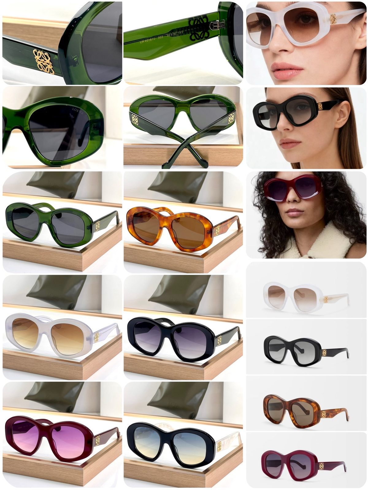 Loewe Oversized Round Acetate Sunglasses