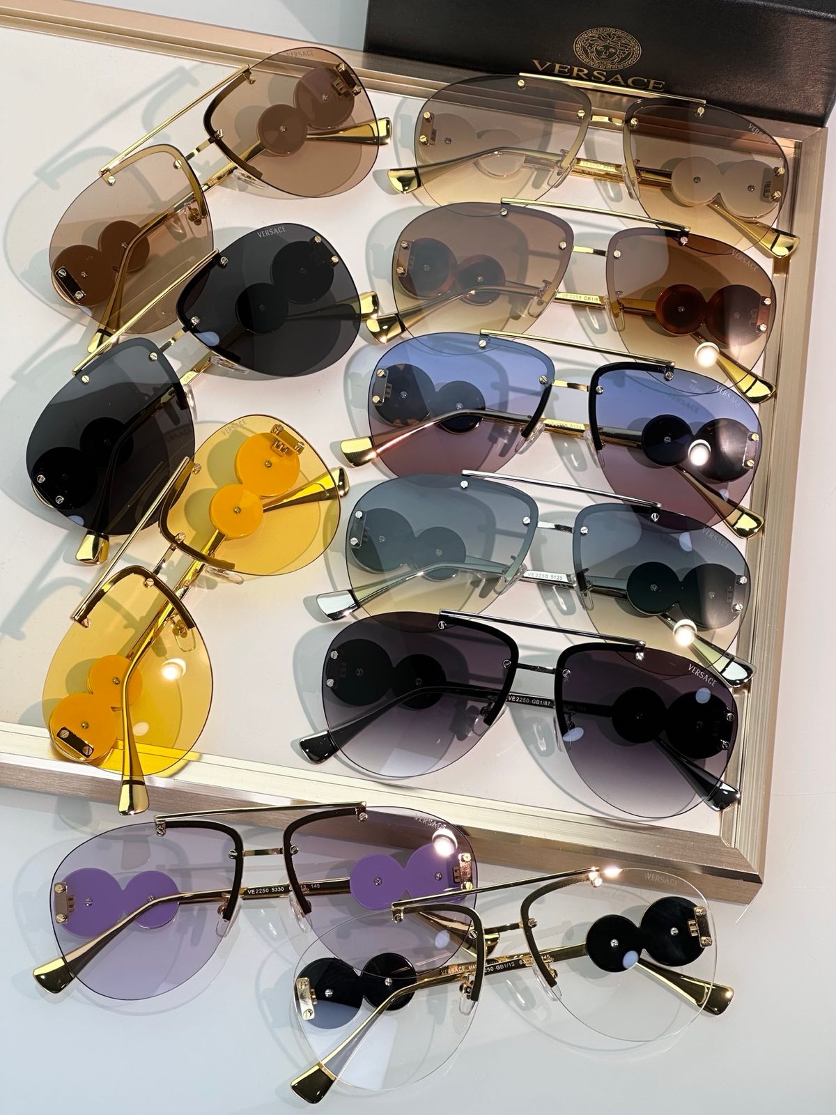 Versace Medusa Sunglasses Collection Display