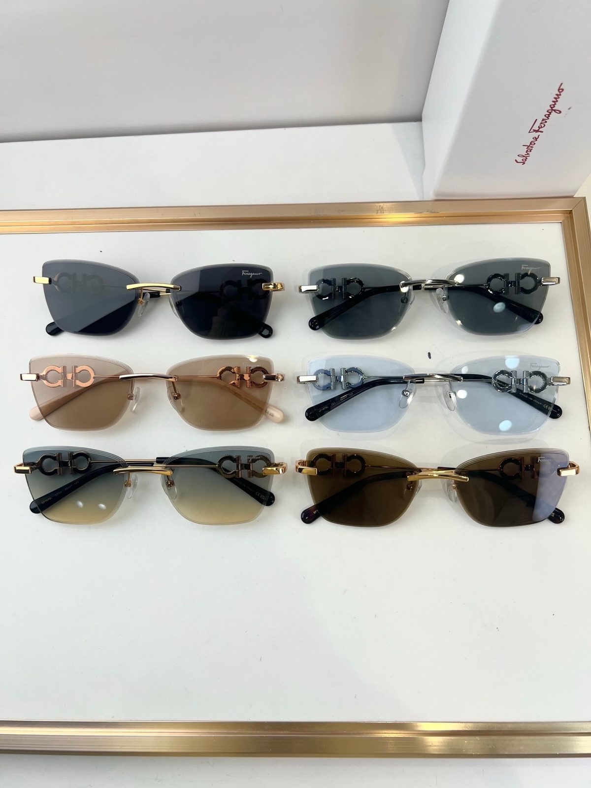 Salvatore Ferragamo CH Rimless Sunglasses Collection