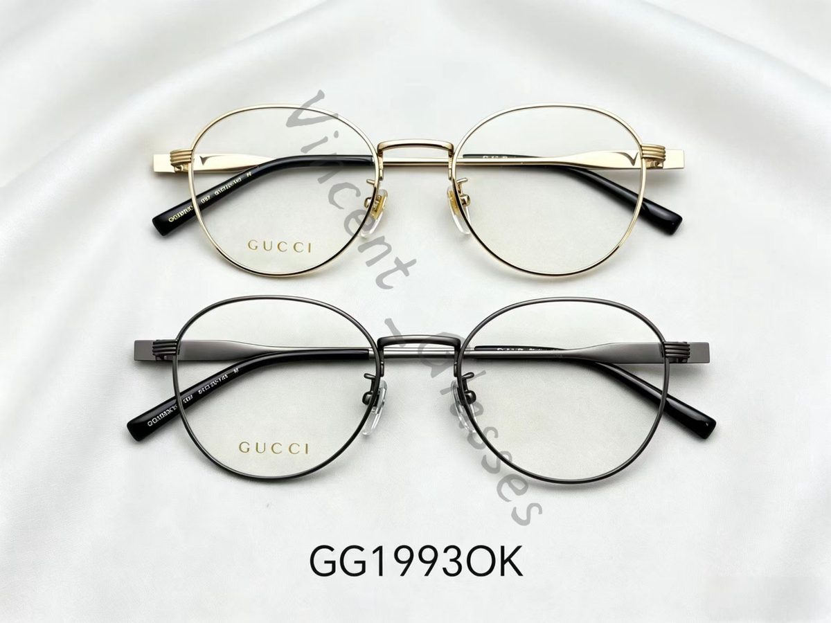 Gucci GG1993OK Round Metal Eyeglasses
