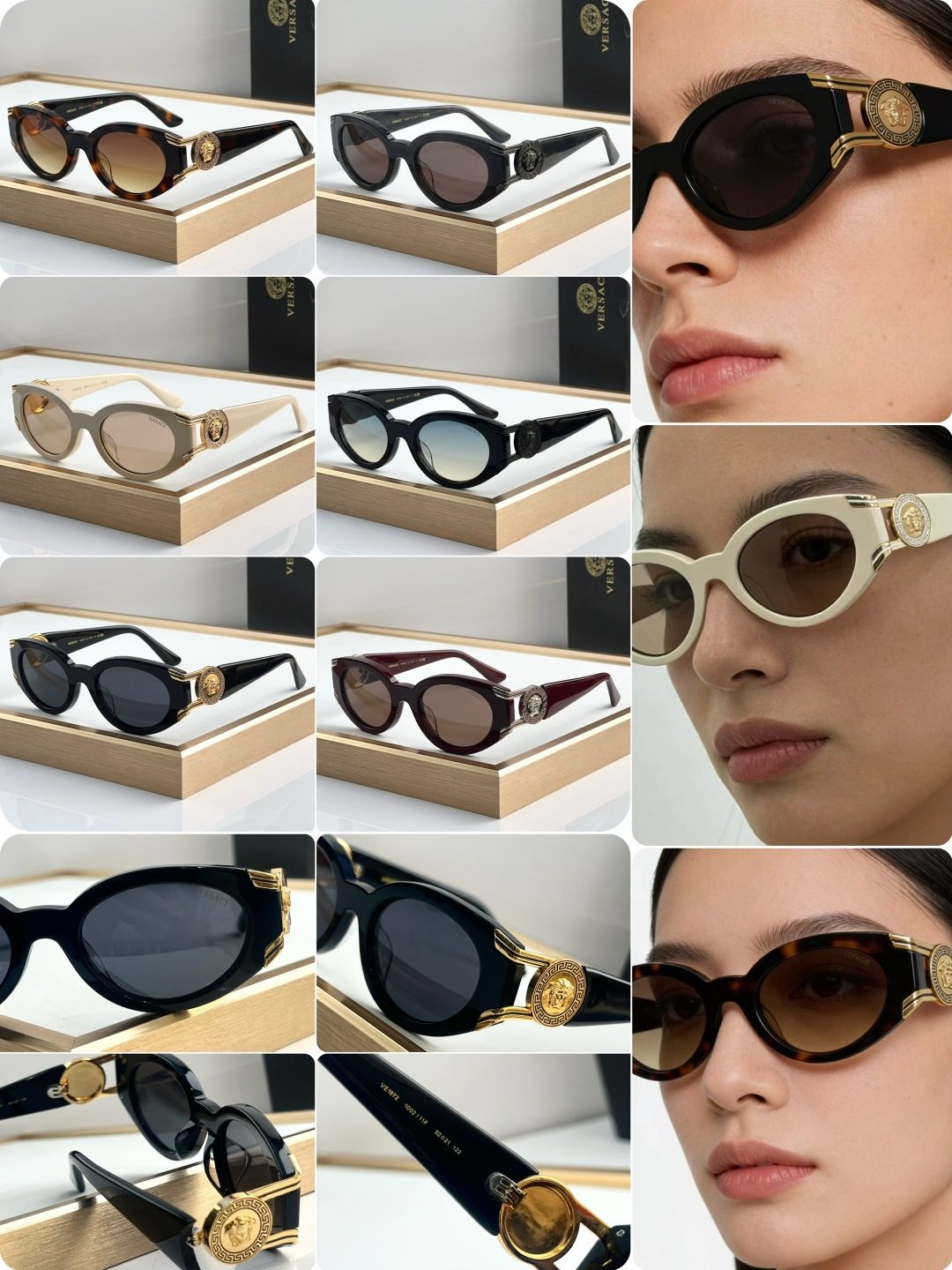 Versace Medusa Round Sunglasses