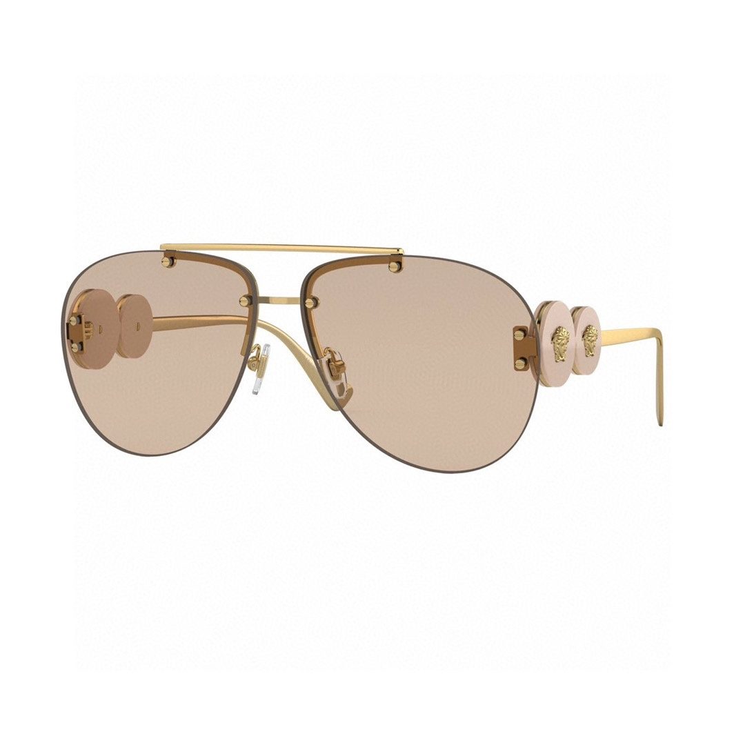 Versace Medusa Aviator Sunglasses Gold