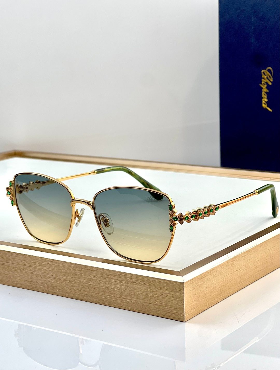 Chopard Ornate Crystal Embellished Sunglasses