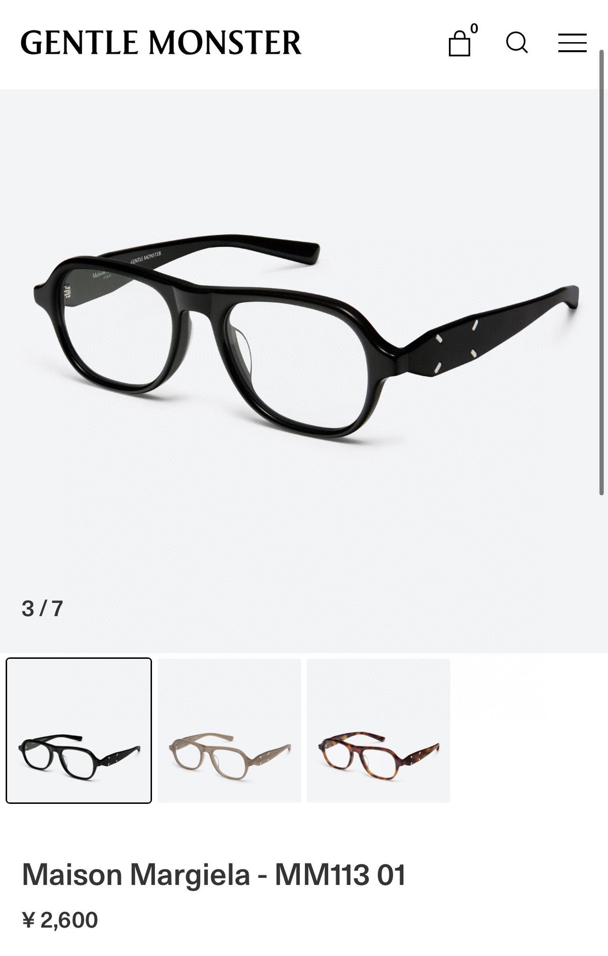 Gentle Monster Maison Margiela MM113 01 Eyeglasses
