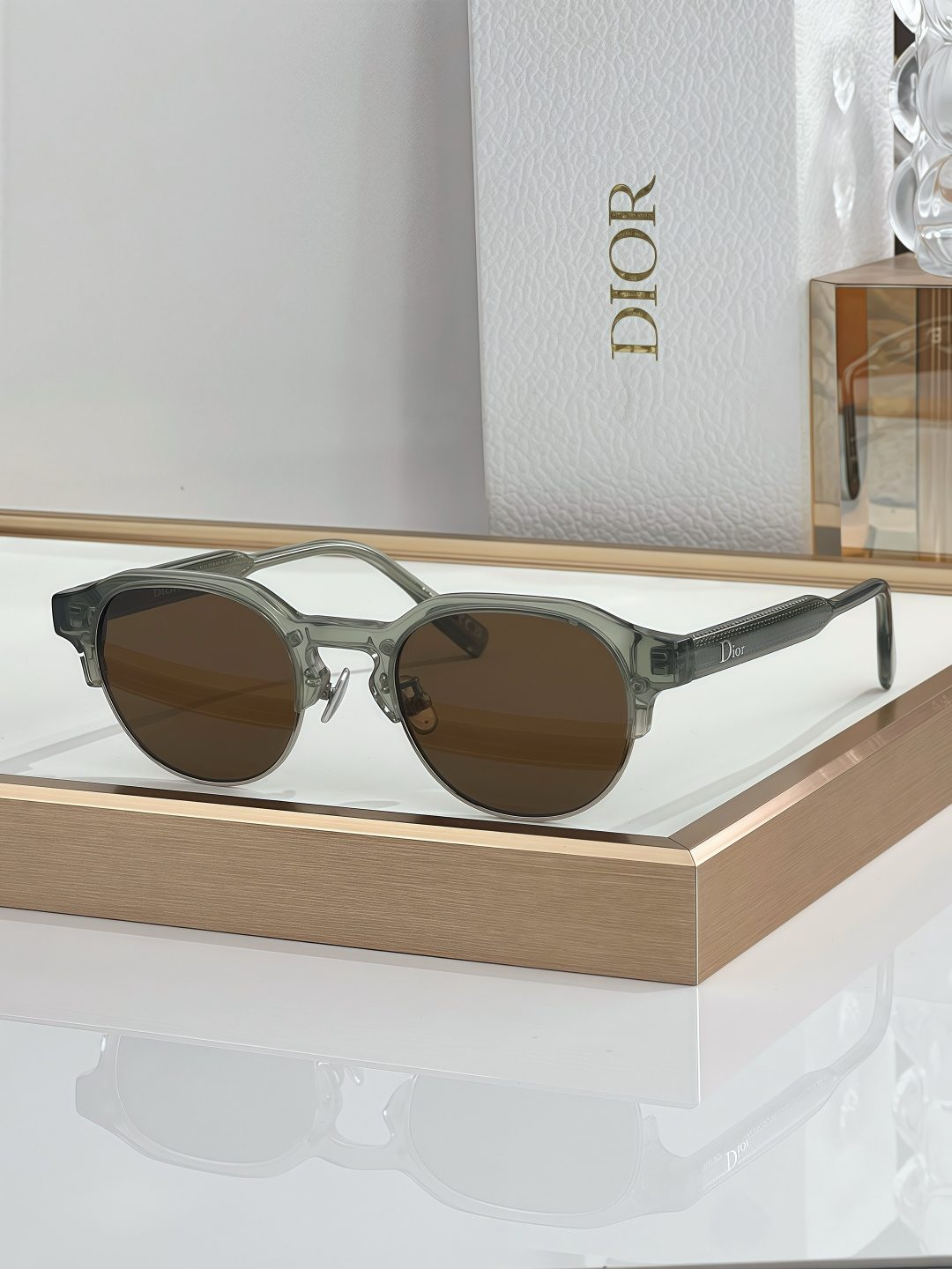 Dior Round Acetate Sunglasses