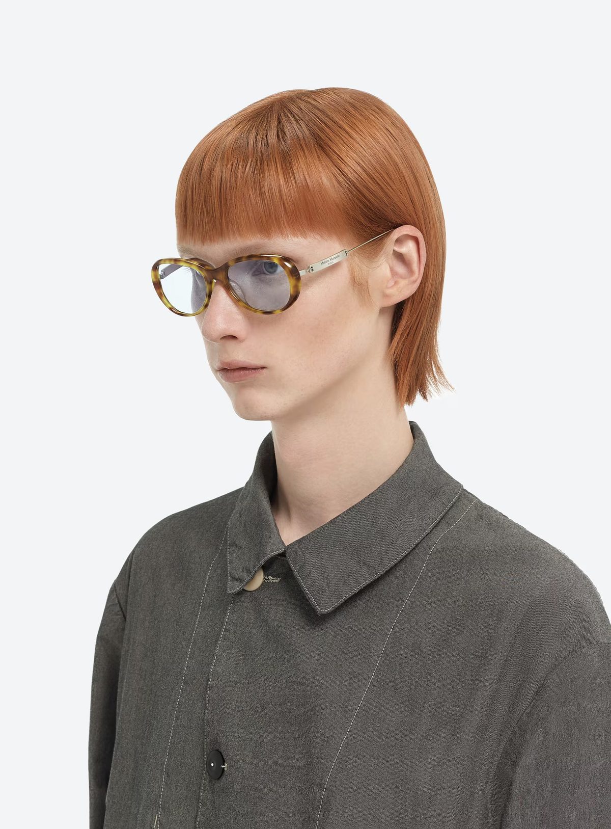 Maison Margiela Tortoiseshell Oval Sunglasses