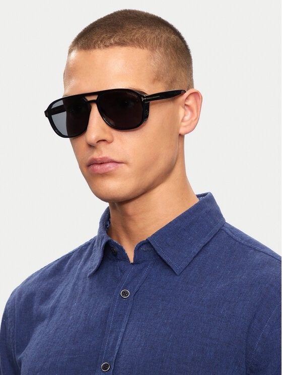 Black Aviator Sunglasses