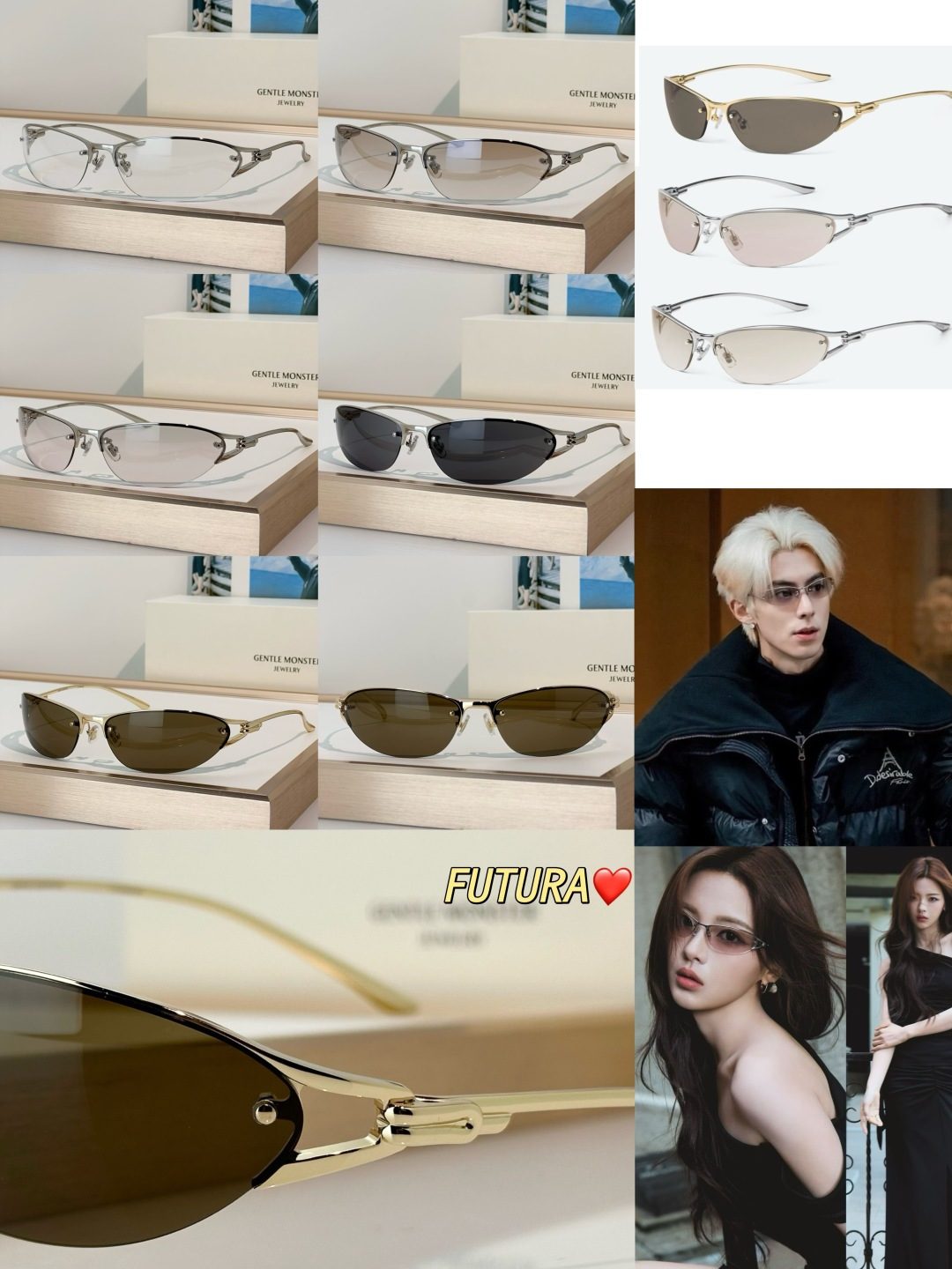 Gentle Monsti Oval Metal Frame Sunglasses