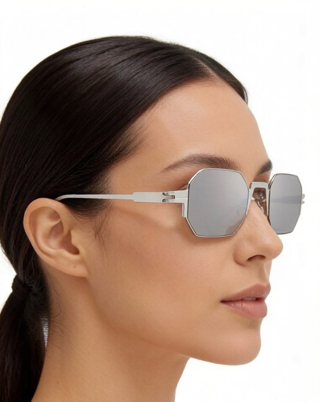 Mykita Squared Metal Frame Sunglasses