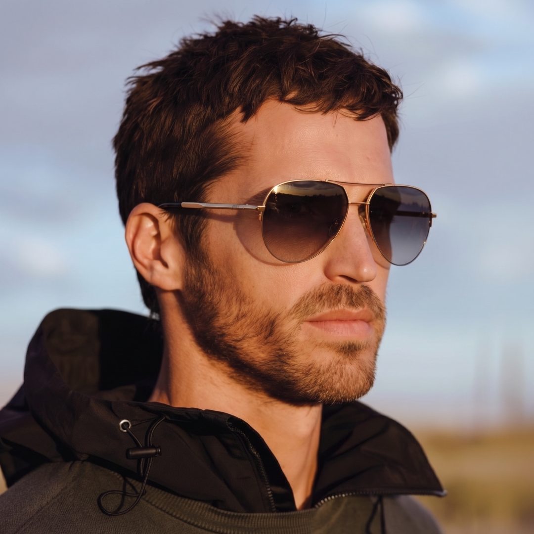 Fendi Gradient Lens Aviator Sunglasses