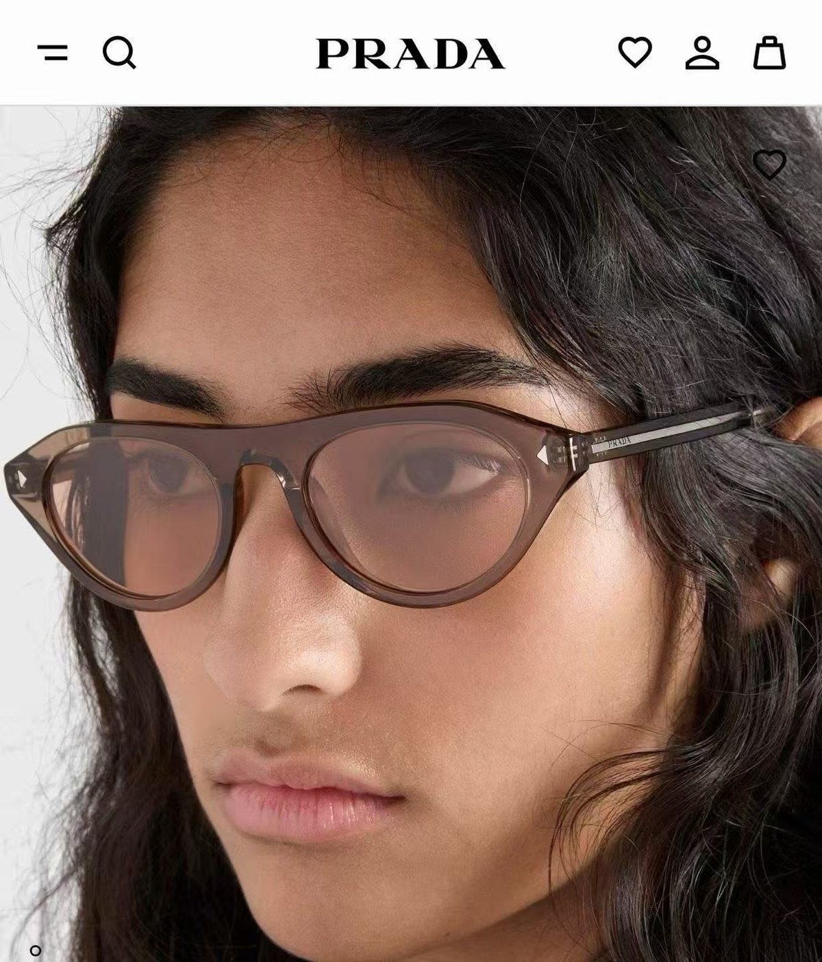 Prada Oval Frame Sunglasses