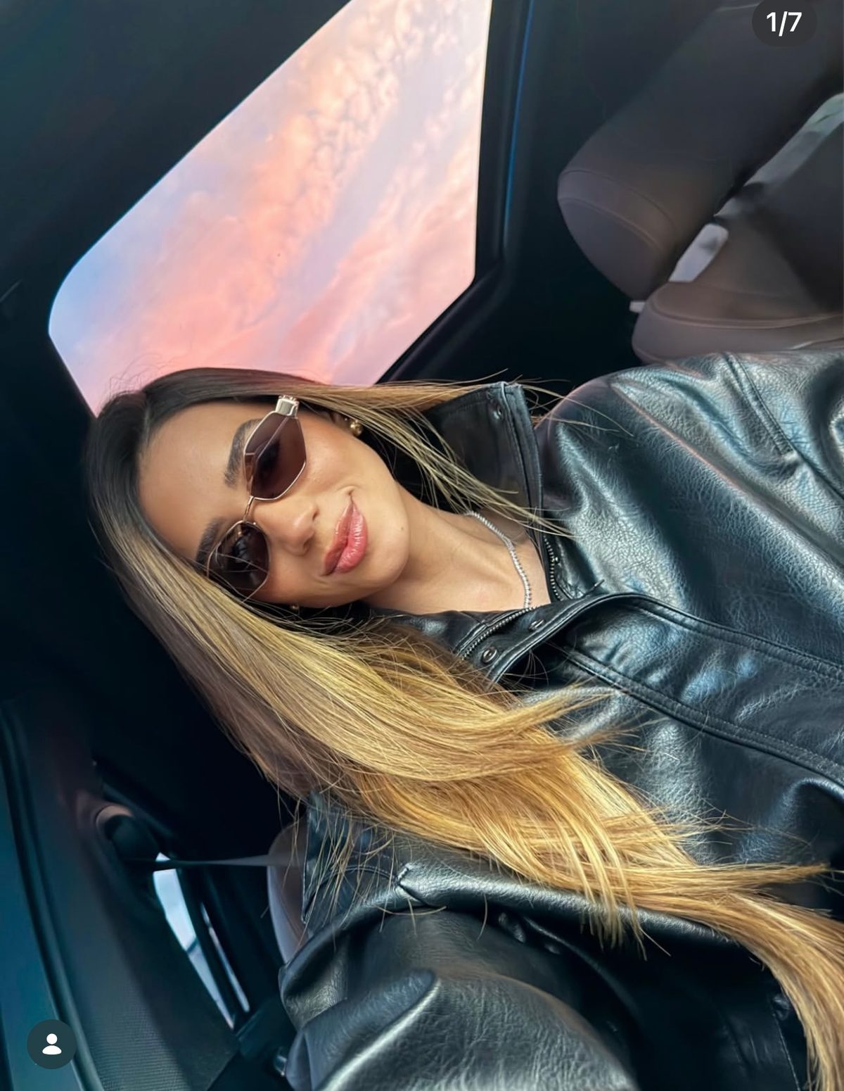 Celine Leather Sunglasses Case Cognac