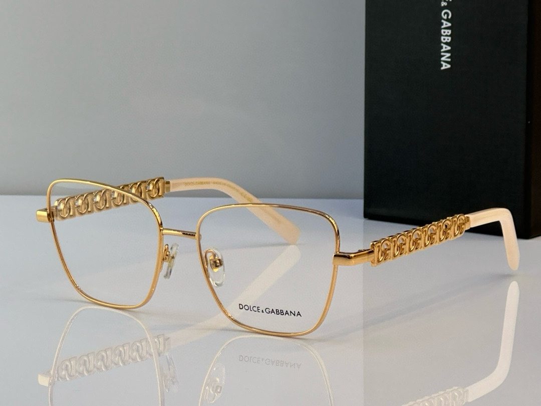 Dolce & Gabbana Gold Chain Link Eyeglasses