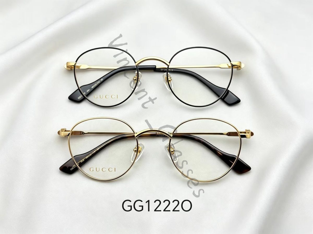 Gucci GG1222O Round Metal Eyeglasses