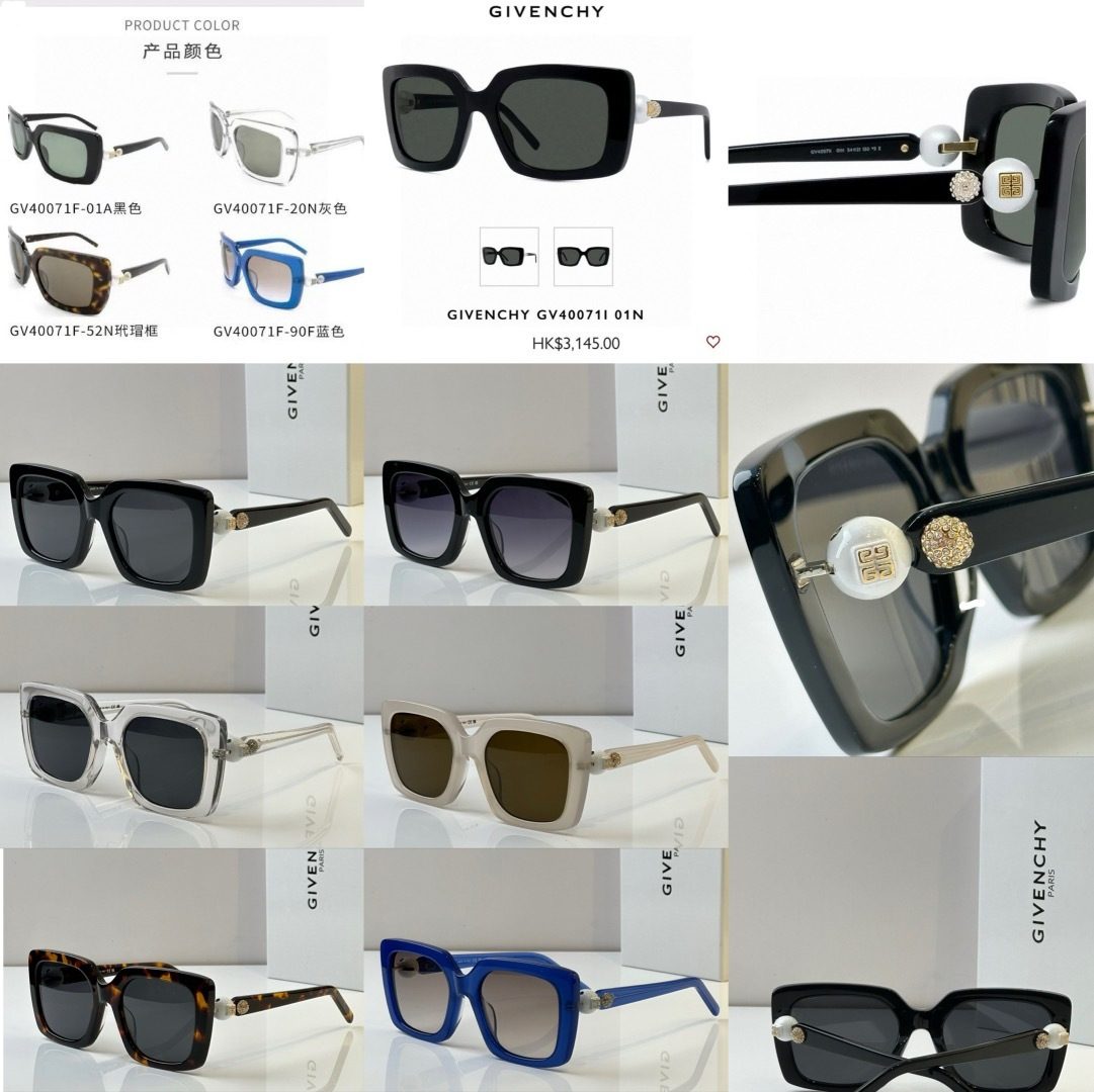 Givenchy GV40071F Square Sunglasses