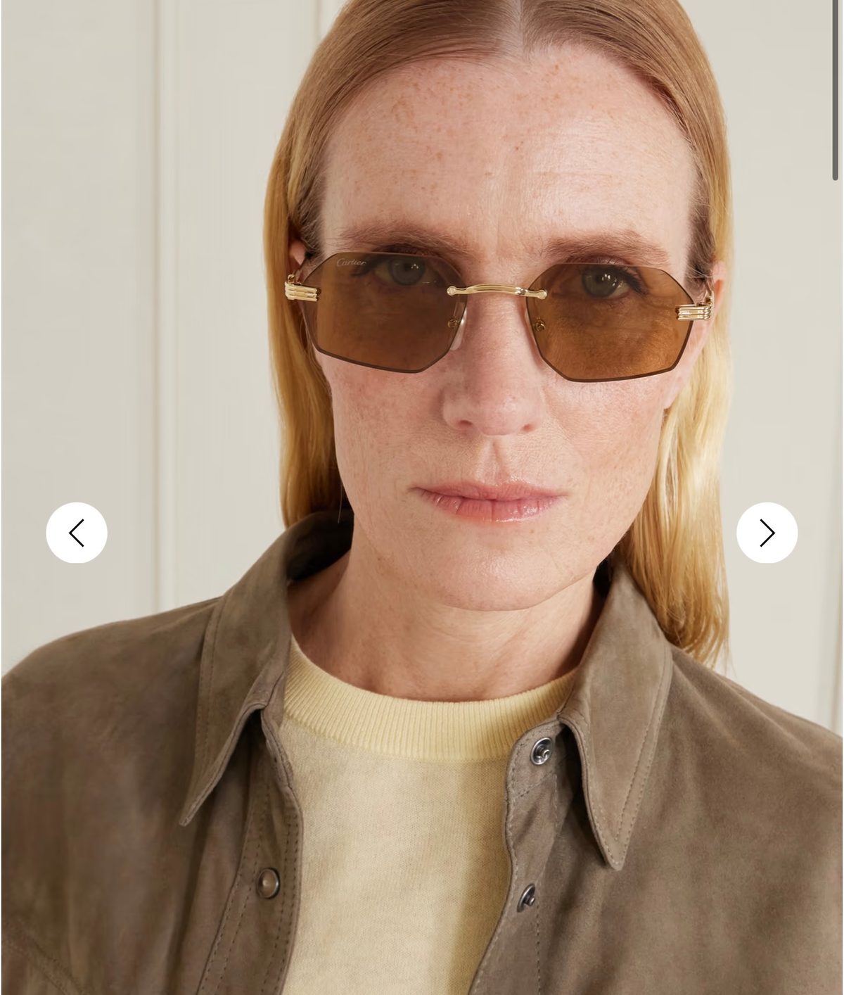 Cartier Rimless Gold Sunglasses