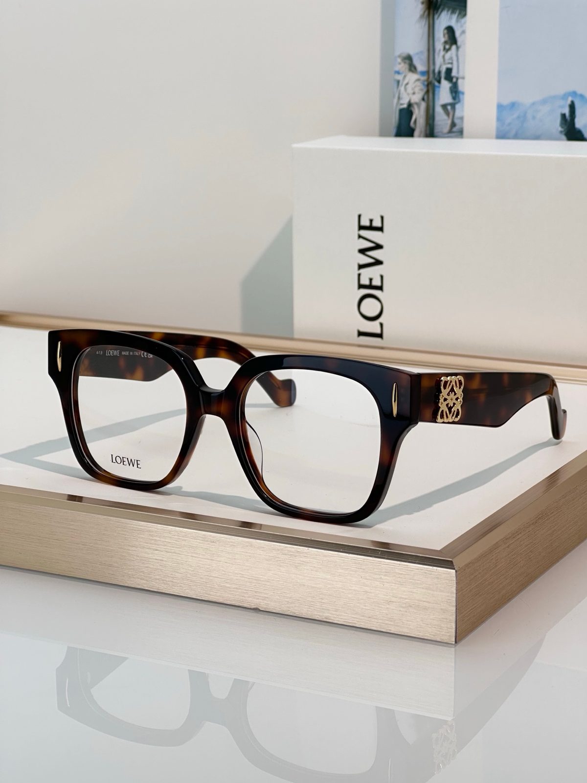 Loewe Square Tortoiseshell Optical Frames