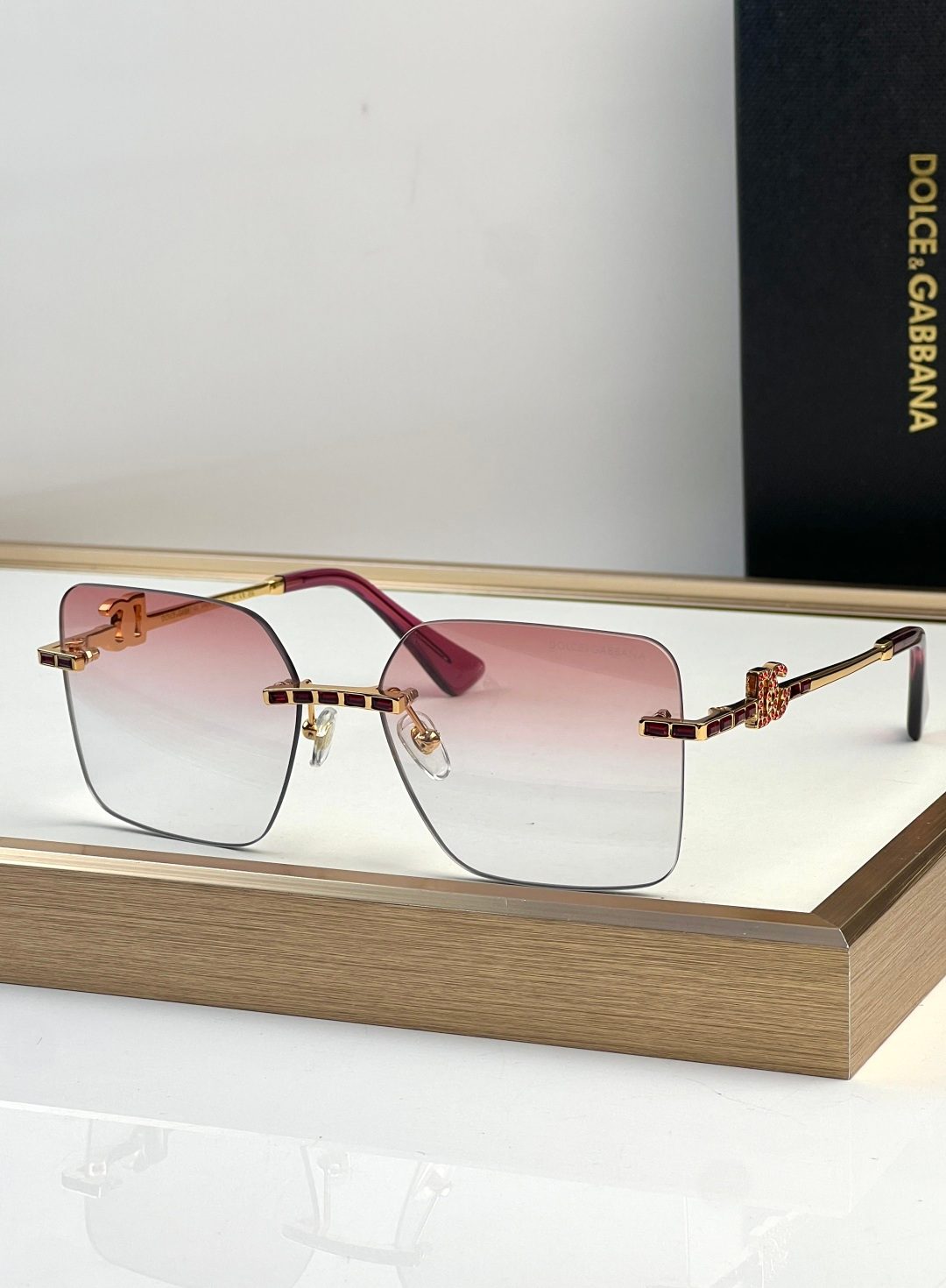 Dolce & Gabbana Square Gradient Sunglasses