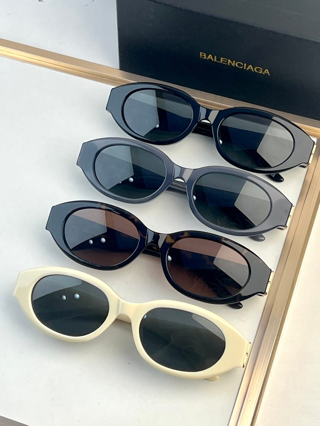 Balenciaga Oval Frame Sunglasses Collection