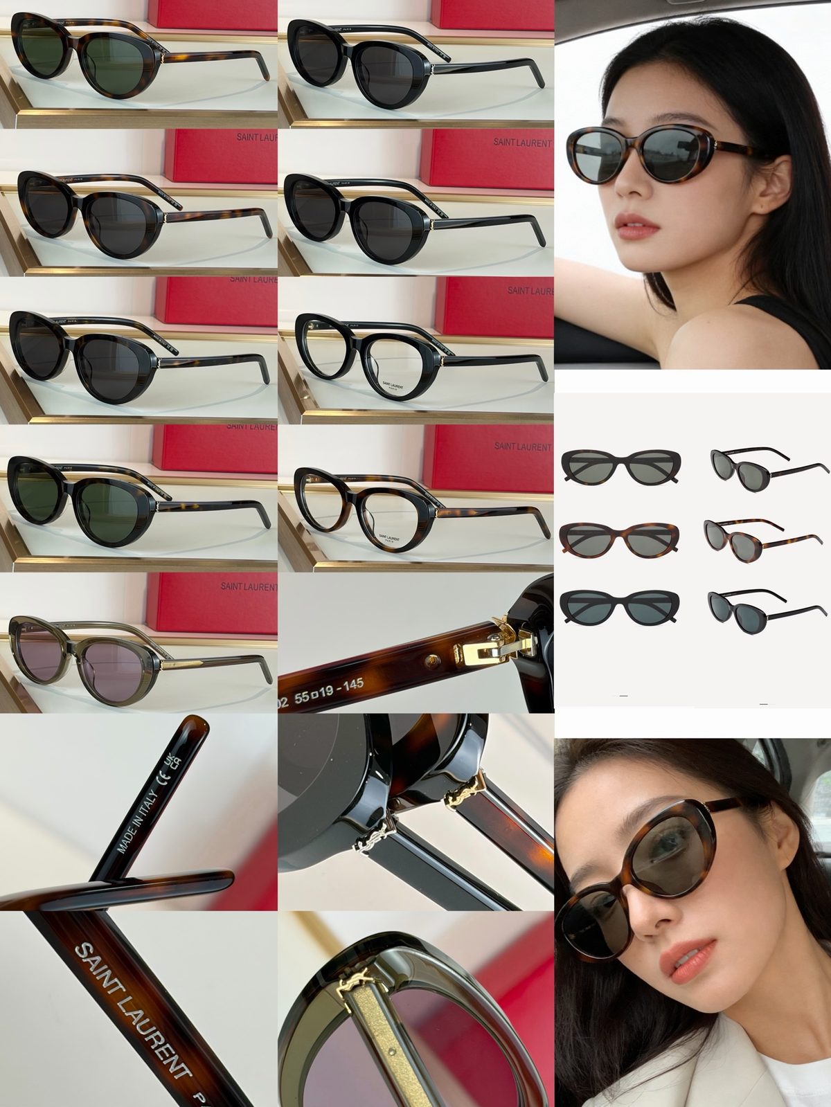 Saint Laurent SL 28 Oval Sunglasses