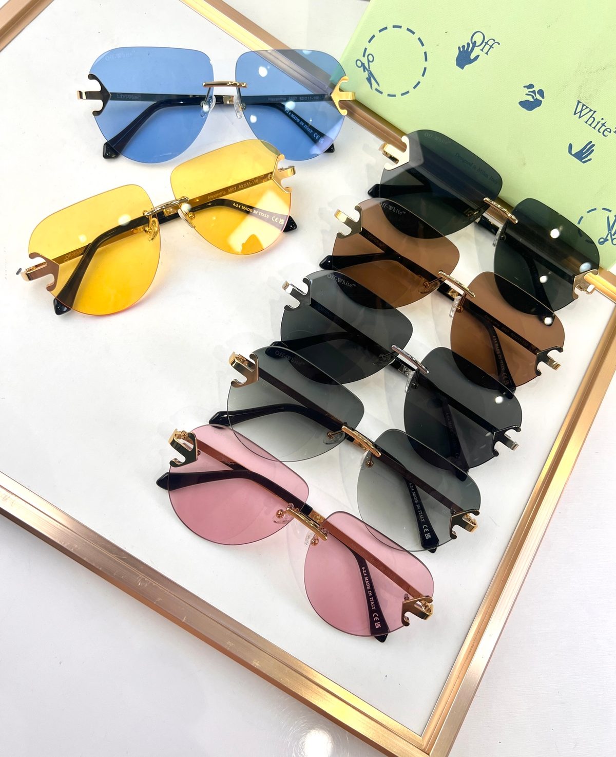 Rimless Pilot Sunglasses Collection