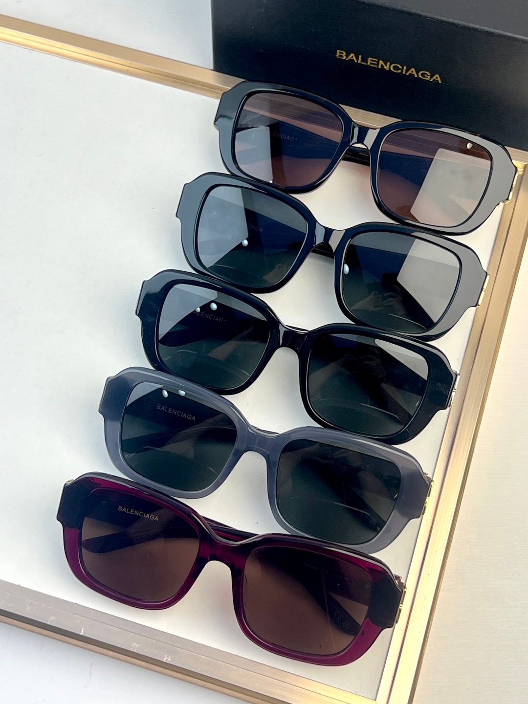 Balenciaga Oversized Square Sunglasses Collection