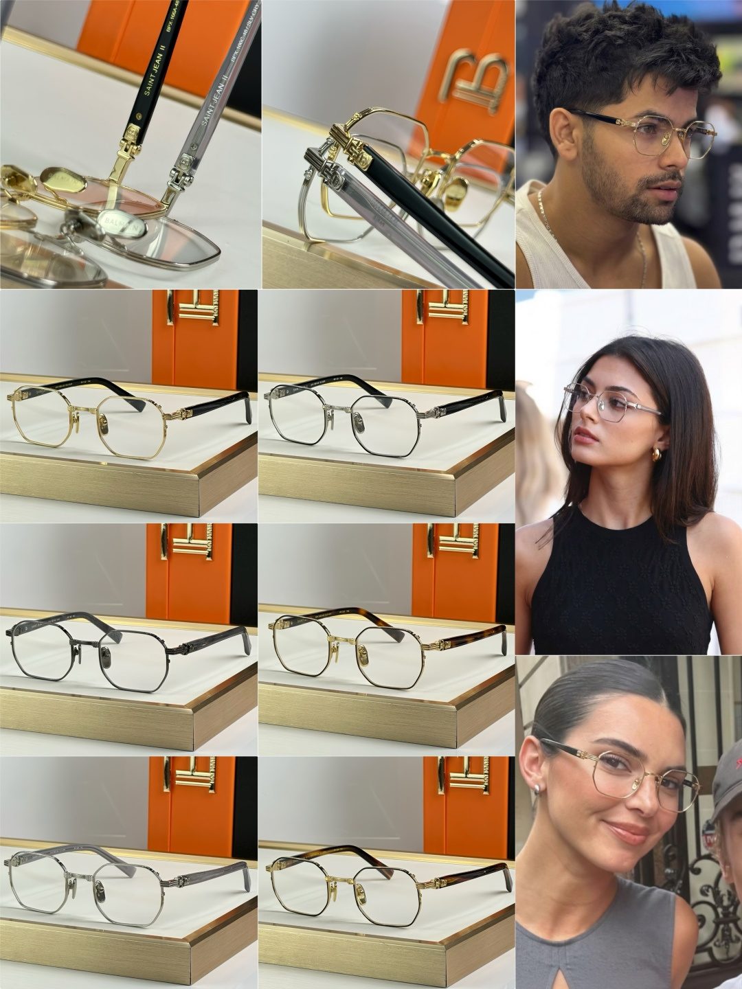 Hermès H-Logo Metal Frame Optical Glasses