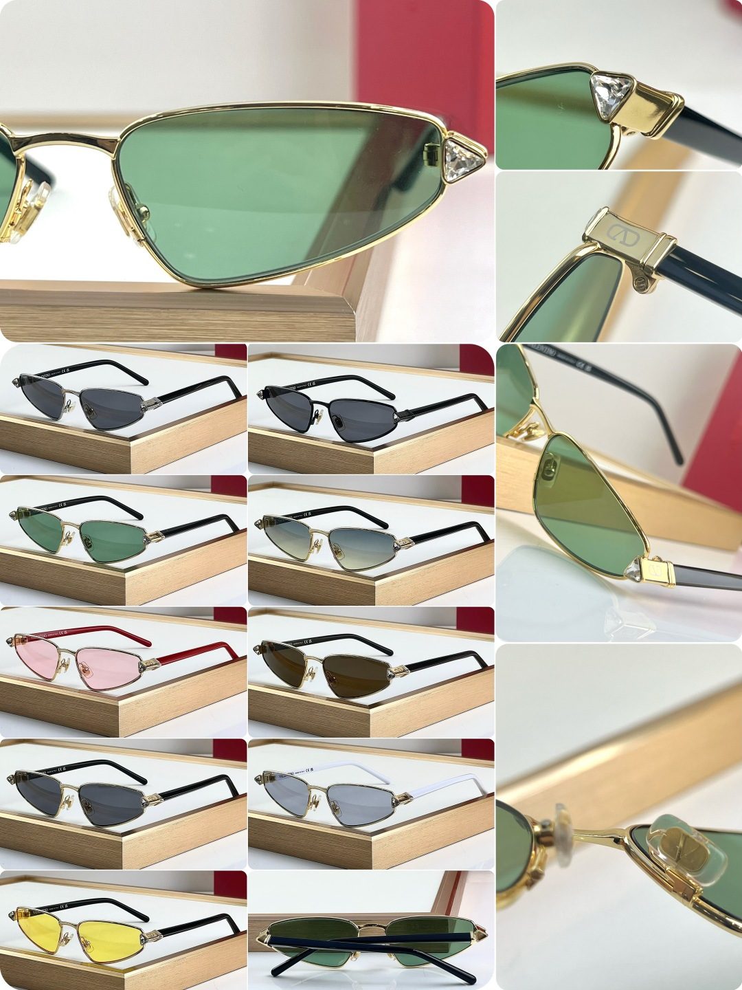 Luxury Metal Frame Cat-Eye Sunglasses