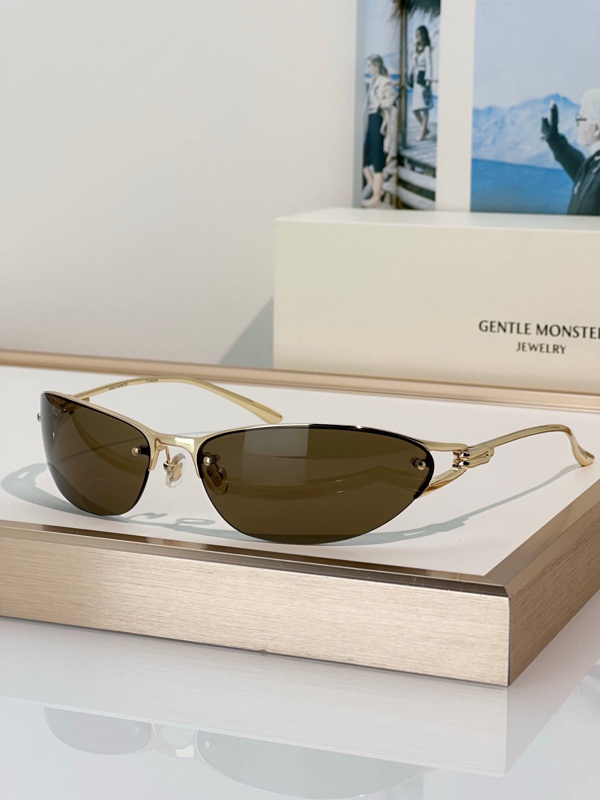 Gentle Monster Rimless Metal Sunglasses