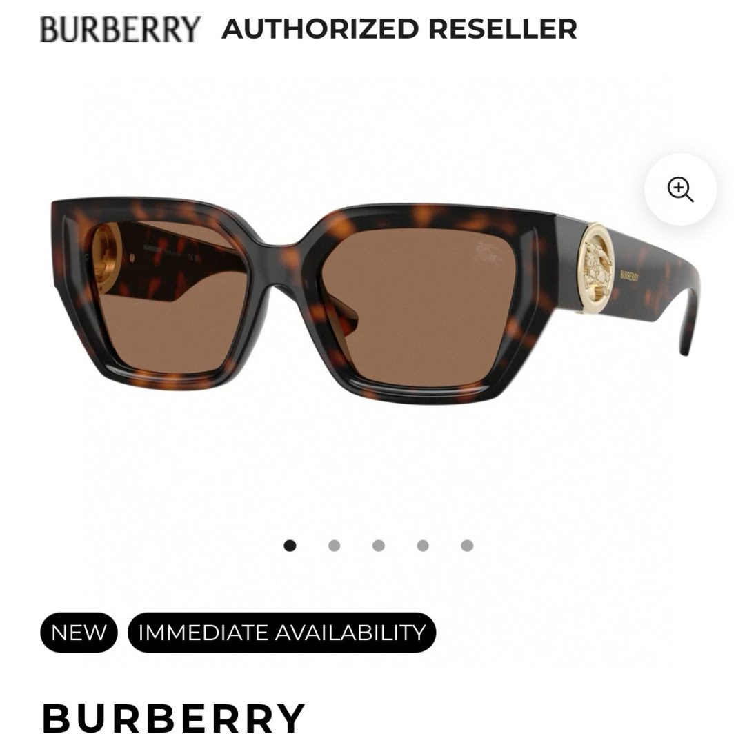 Burberry Tortoiseshell Square Sunglasses