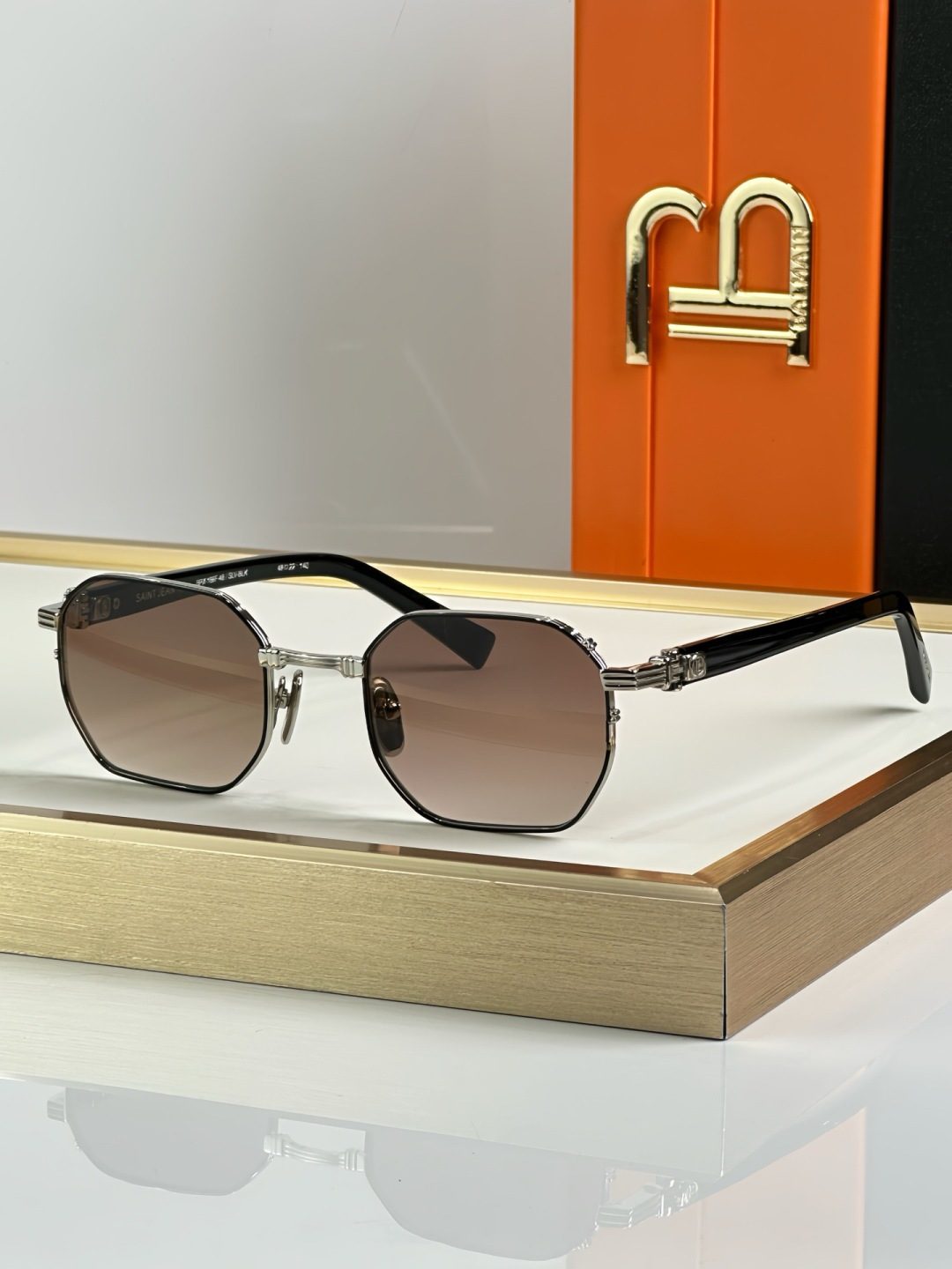 Chrome Hearts Hexagon Metal Frame Sunglasses