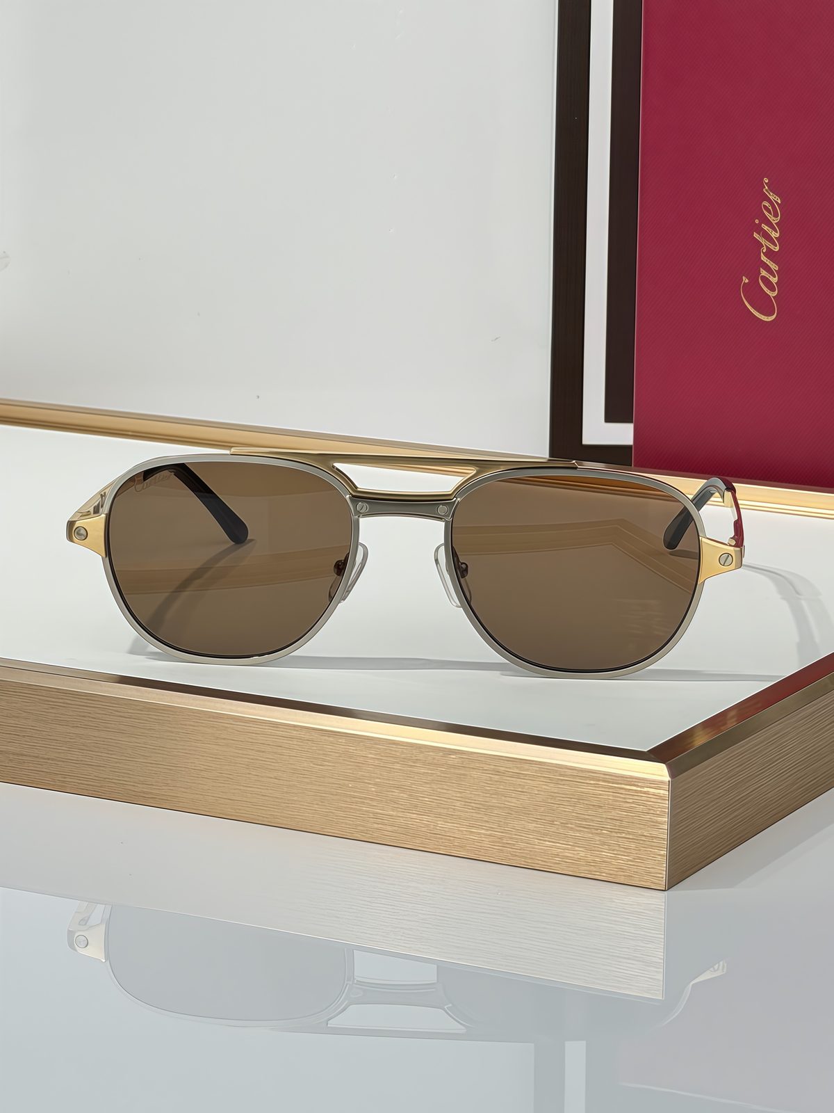 Cartier Santos Aviator Sunglasses