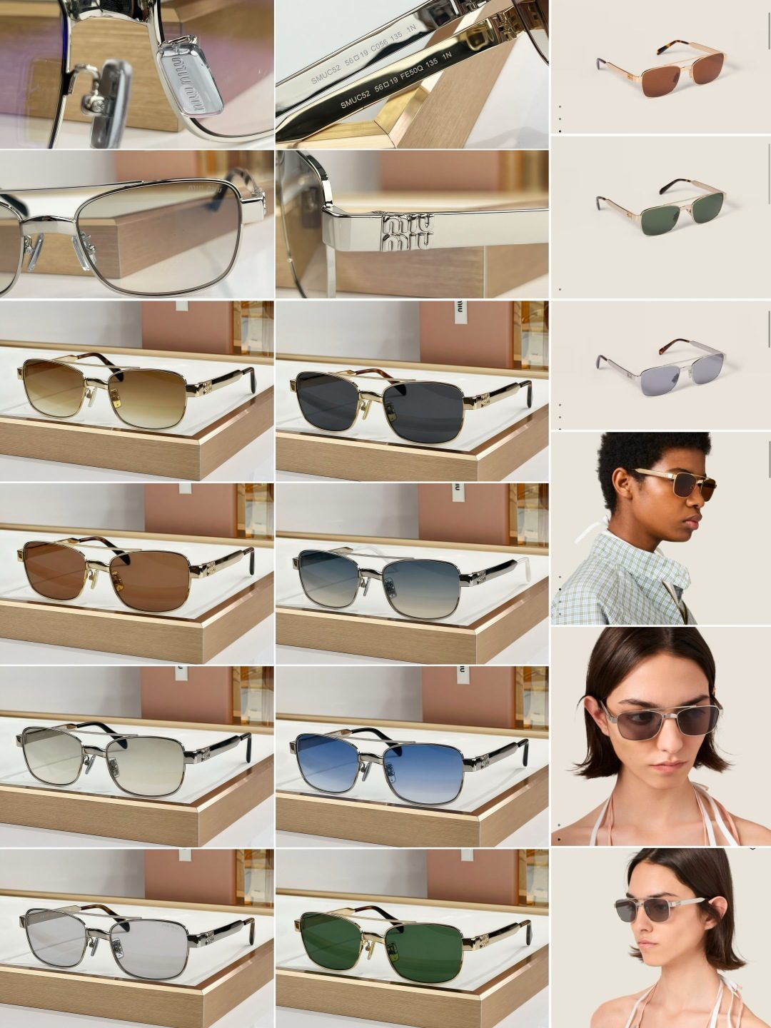 Luxury Metal Frame Sunglasses Collection