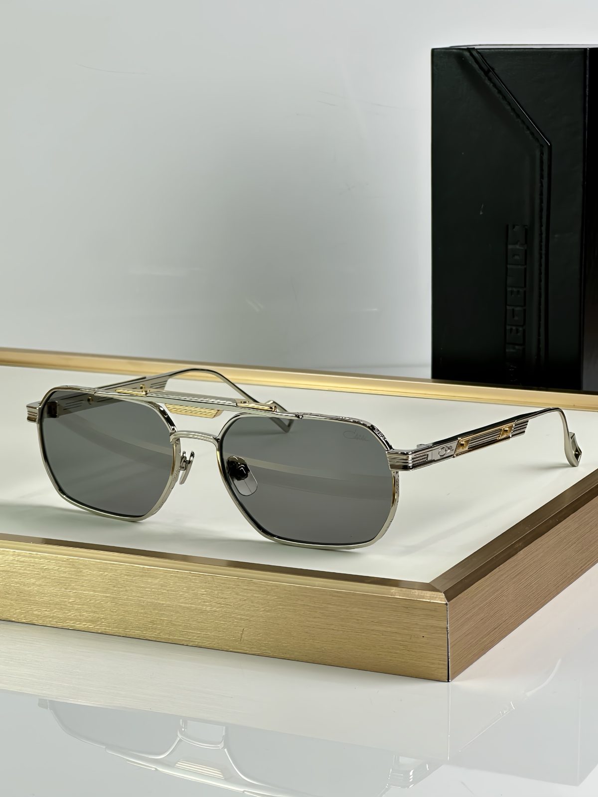Burberry Hexagonal Metal Frame Sunglasses