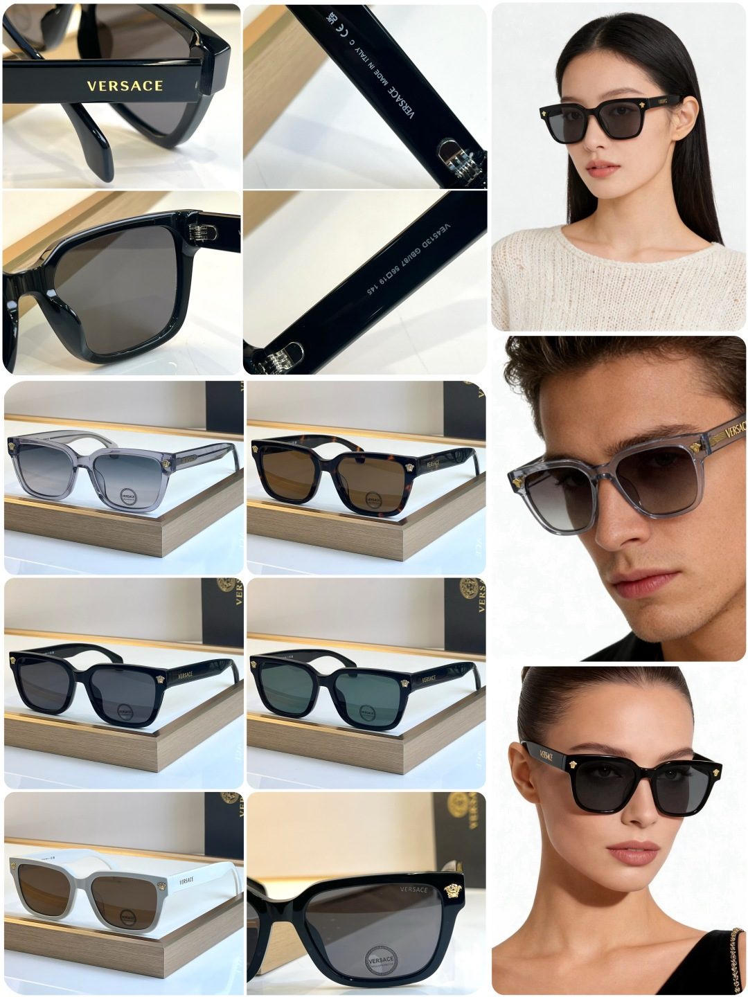 Versace Square Frame Sunglasses