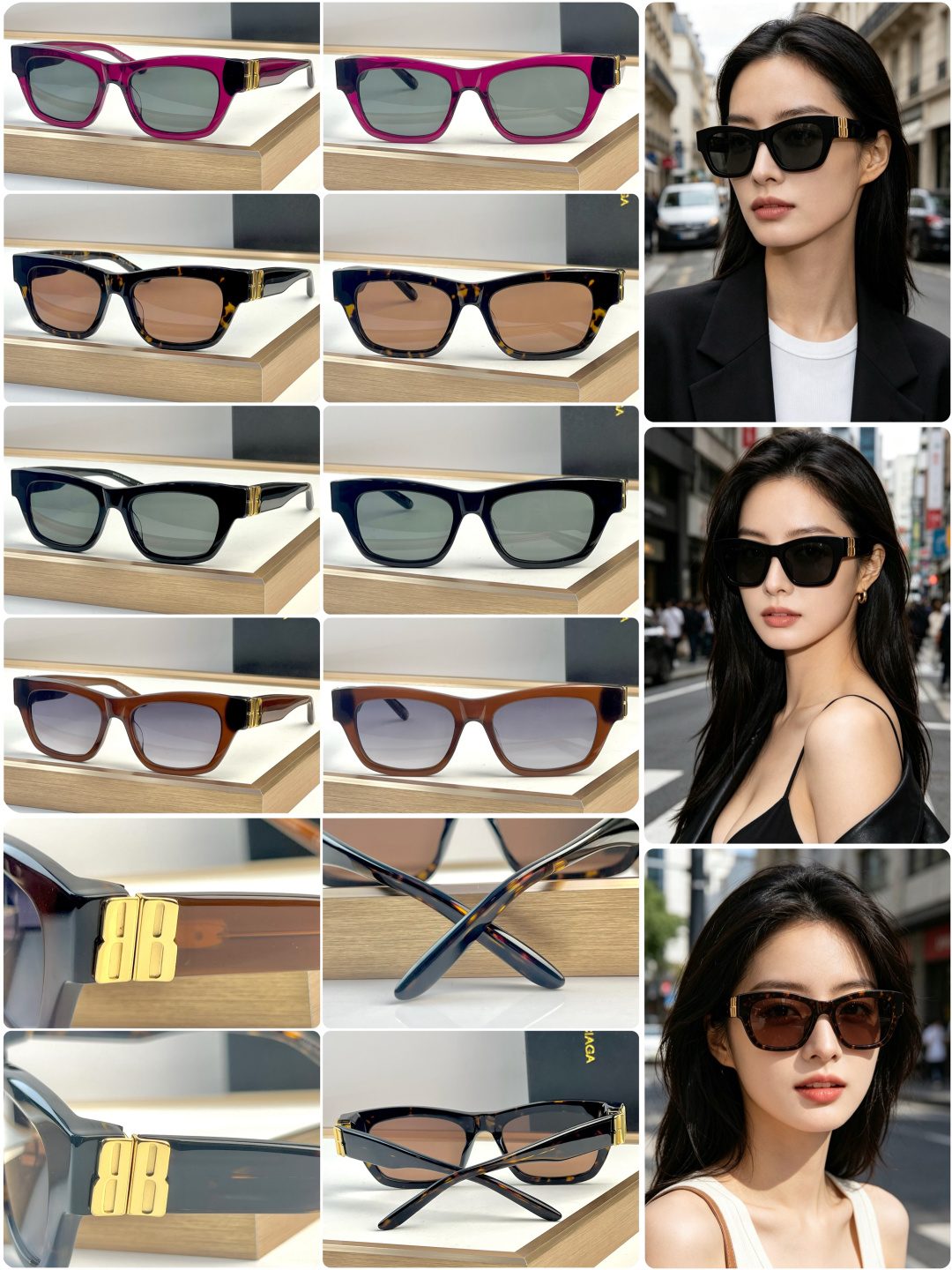 Balenciaga BB Squared Sunglasses