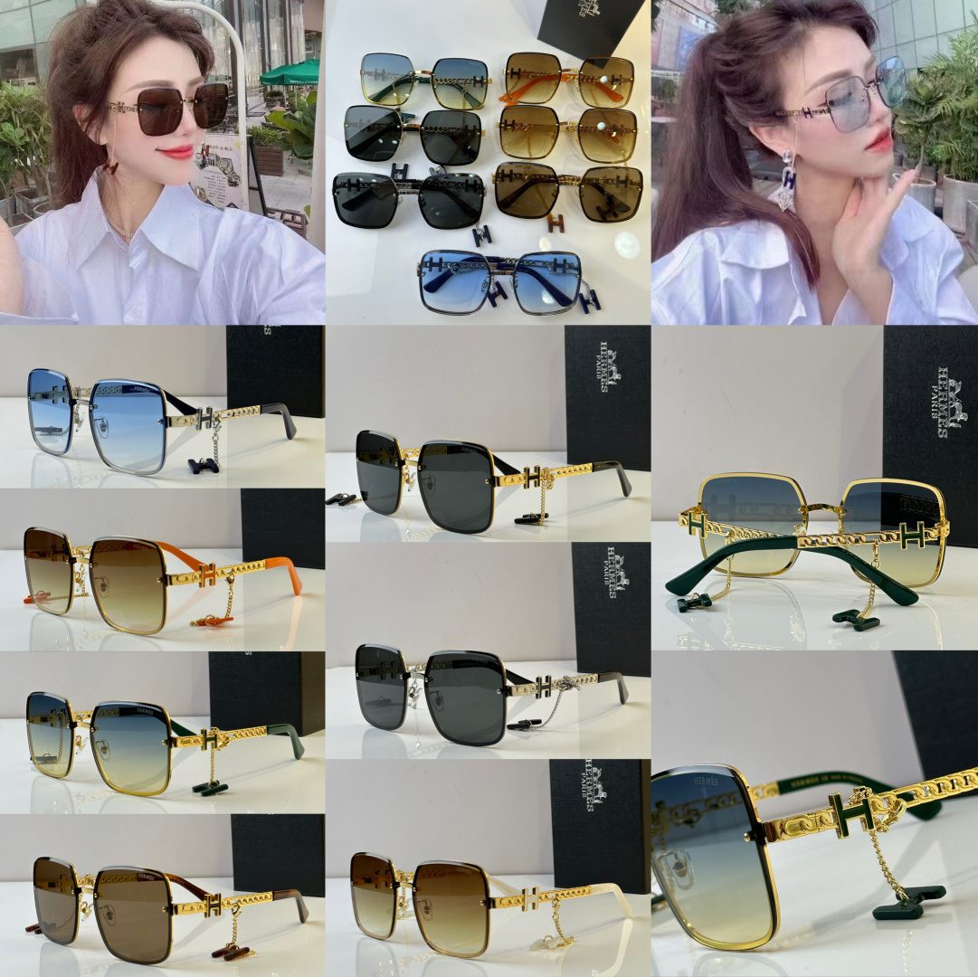 Hermès H-Logo Square Sunglasses
