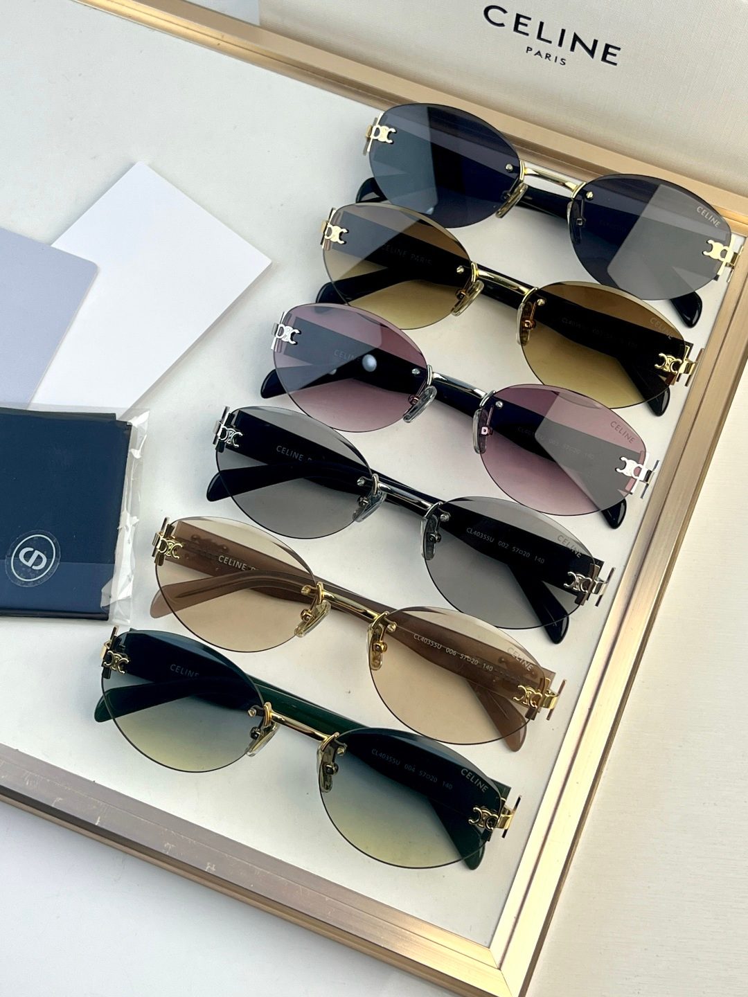 Celine Paris Rimless Sunglasses Collection