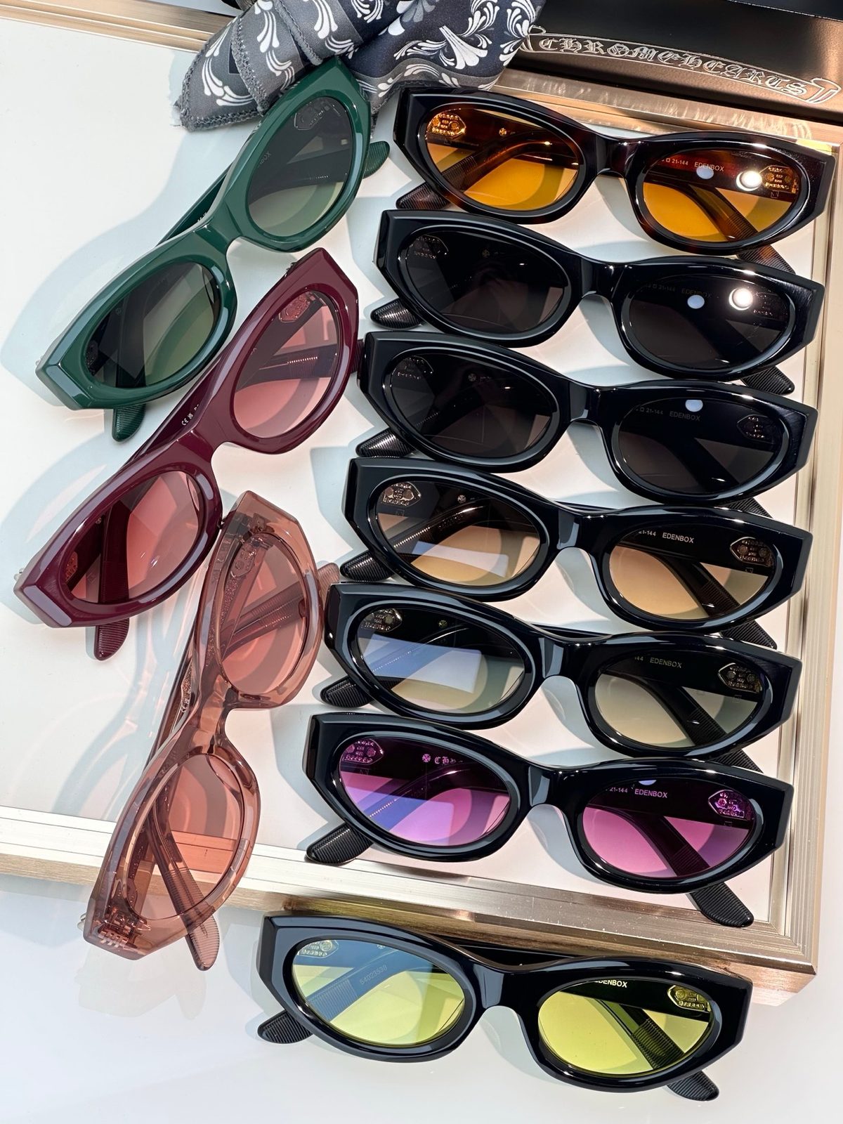 Chrome Hearts Black Sunglasses Collection