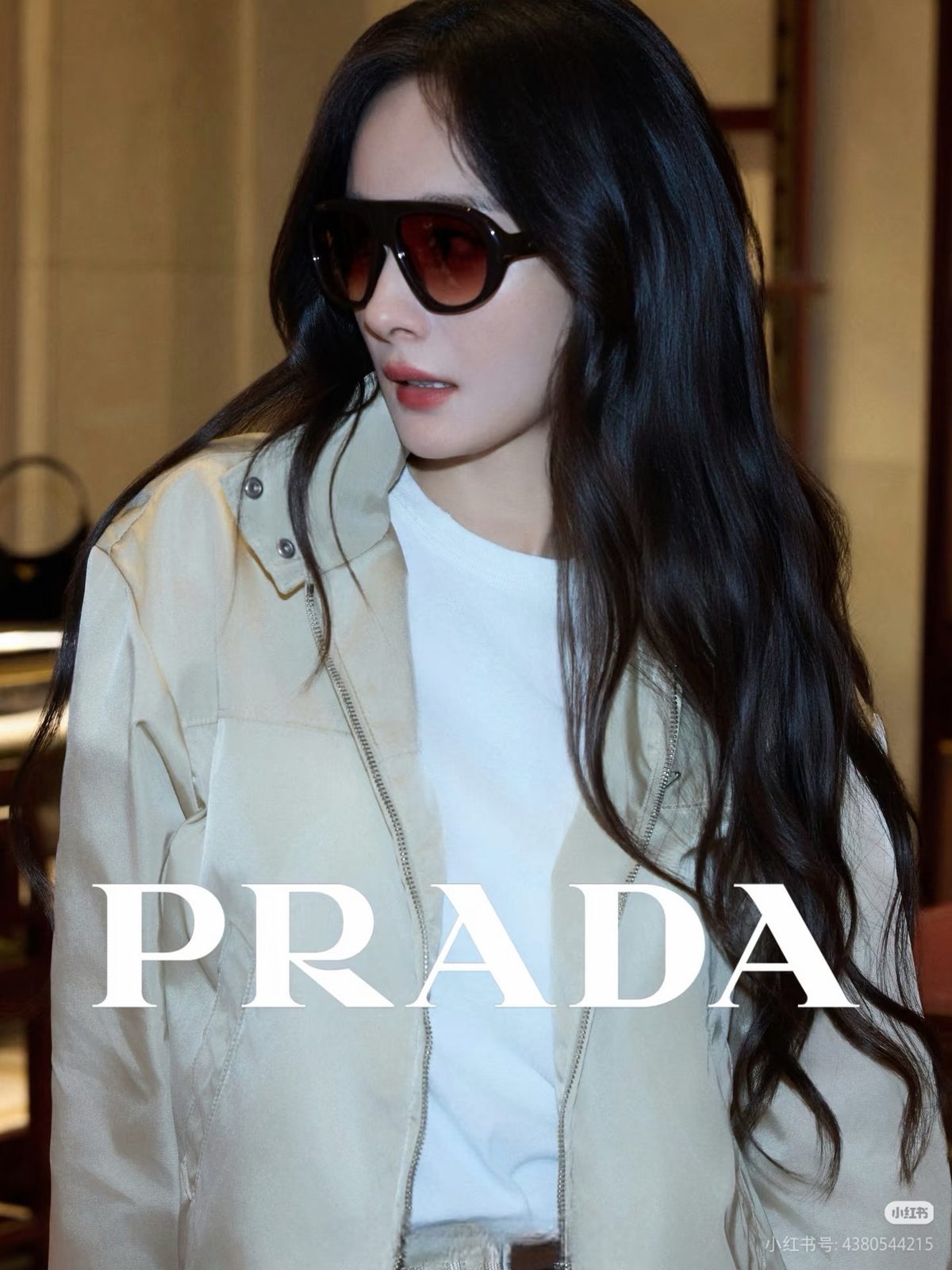 Prada Gradient Lens Aviator Sunglasses