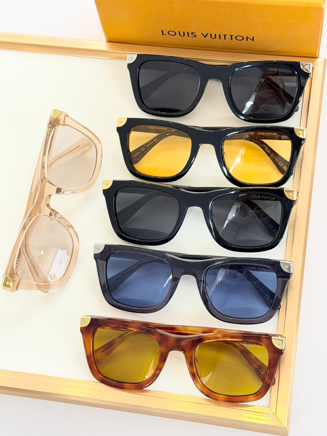 Louis Vuitton Square Sunglasses Collection Display