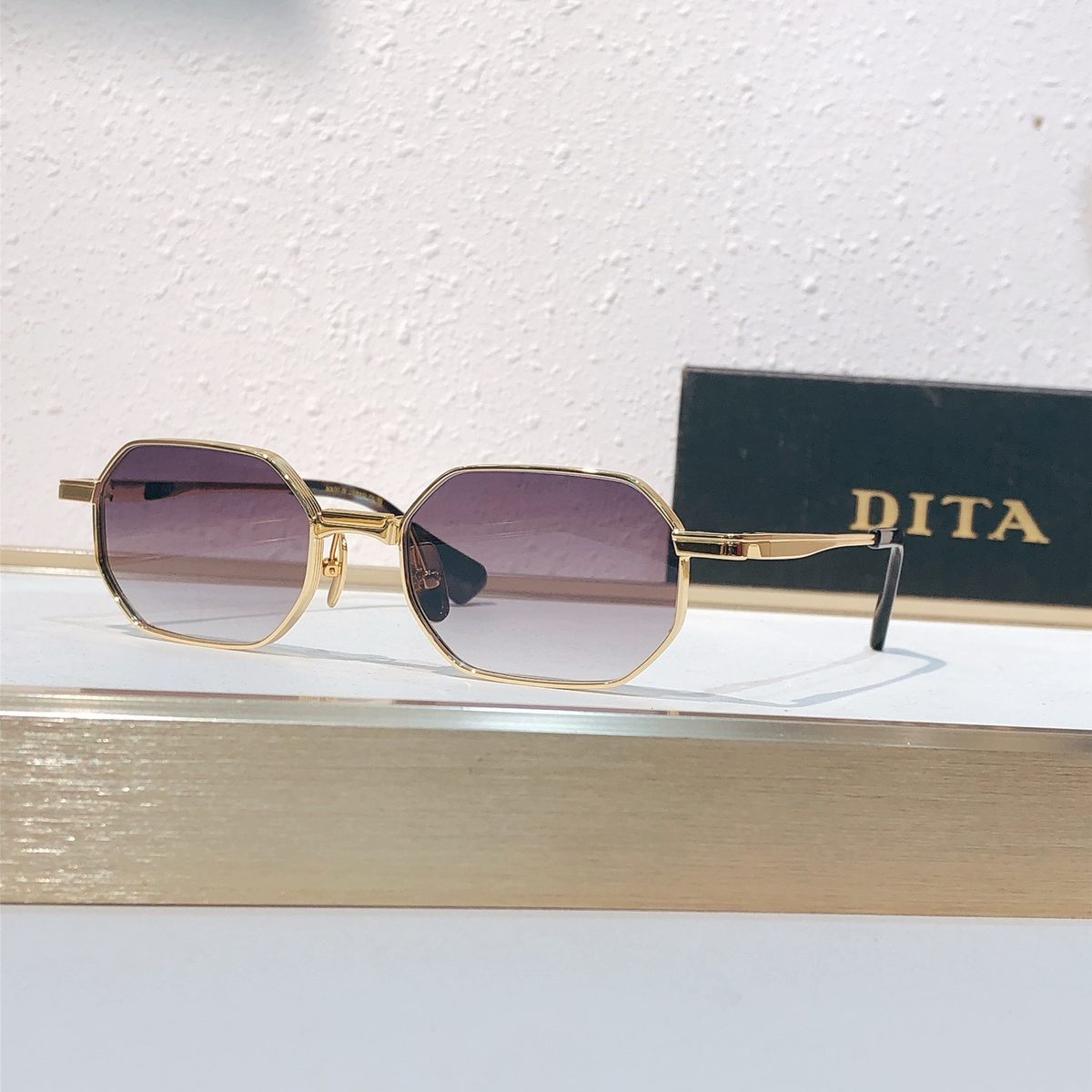 DITA Hexagonal Frame Sunglasses