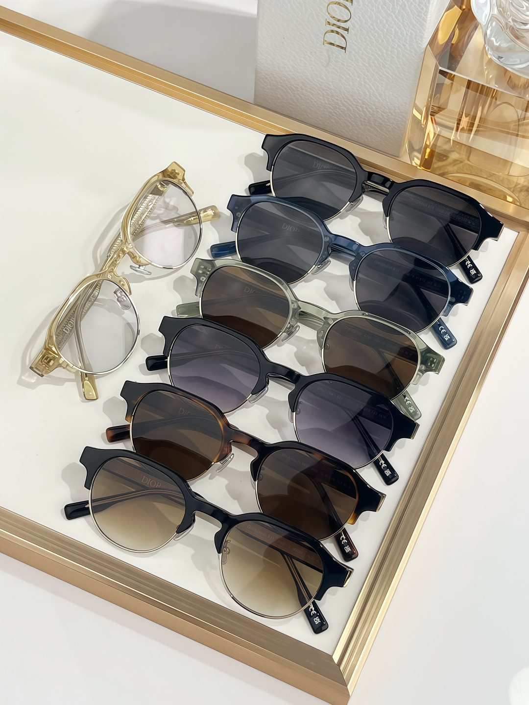 Dior Round Sunglasses Collection Display