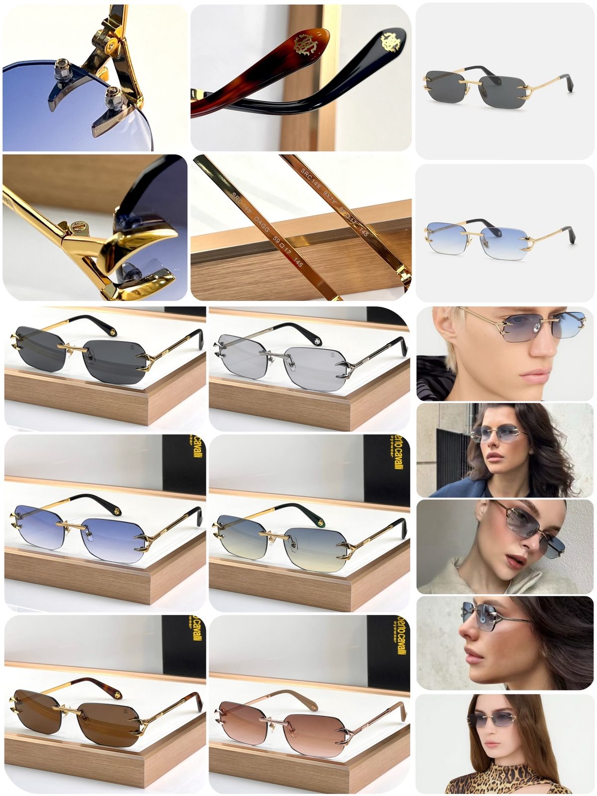 Carrera Frameless Rectangular Sunglasses