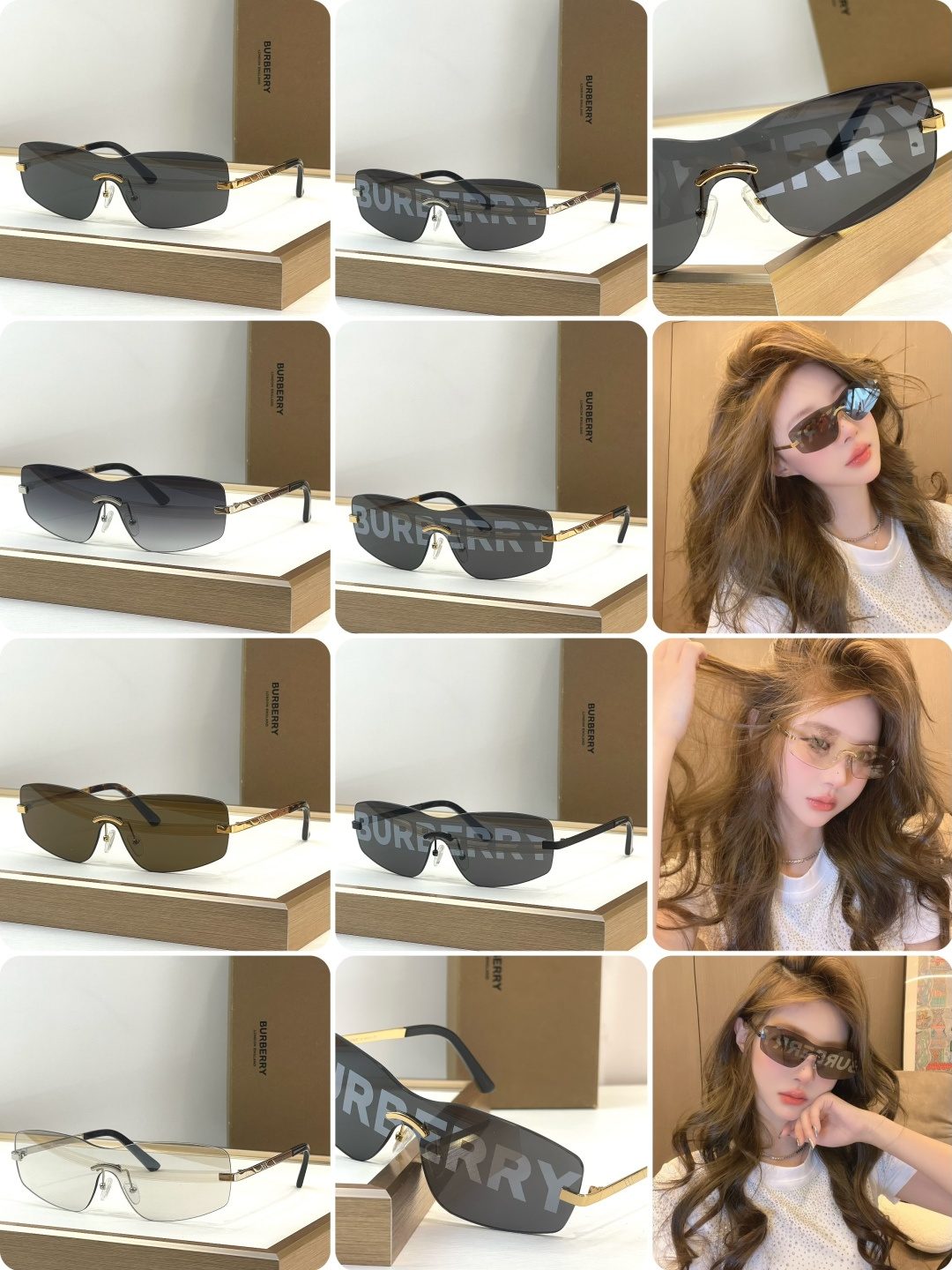 Burberry Oversized Shield Sunglasses