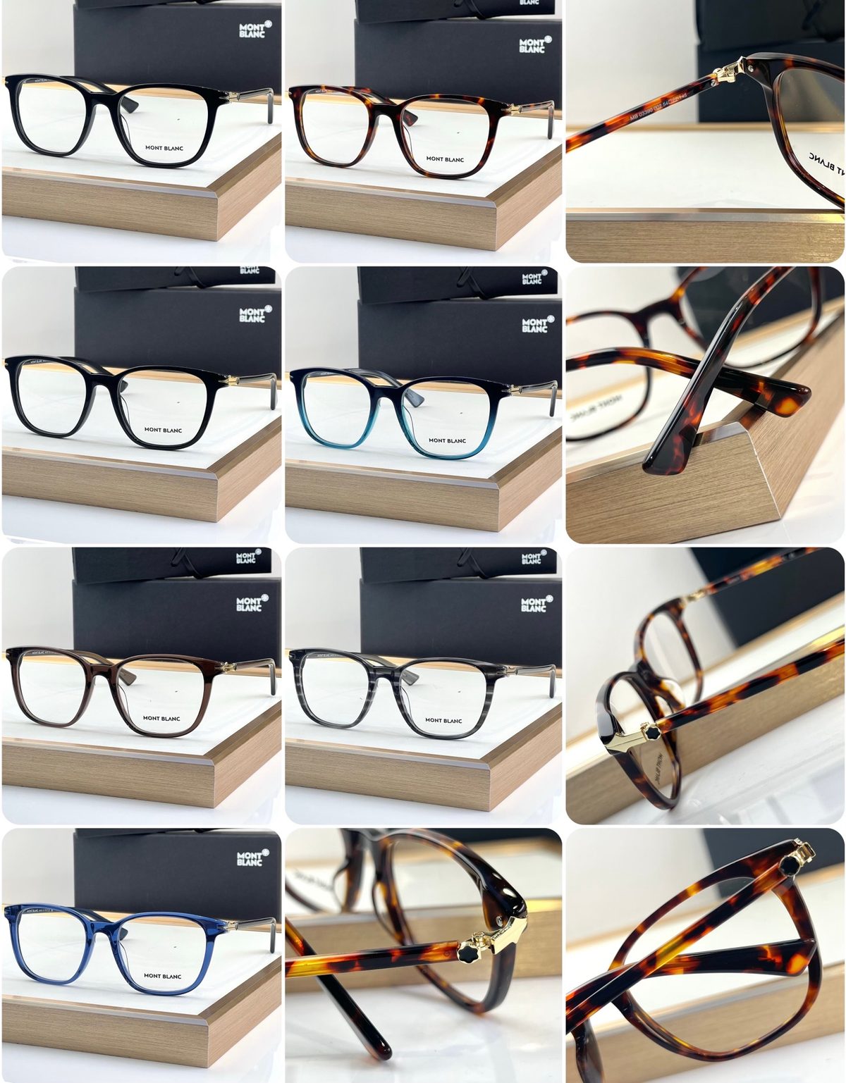Mont Blanc Optical Square Frame Eyeglasses
