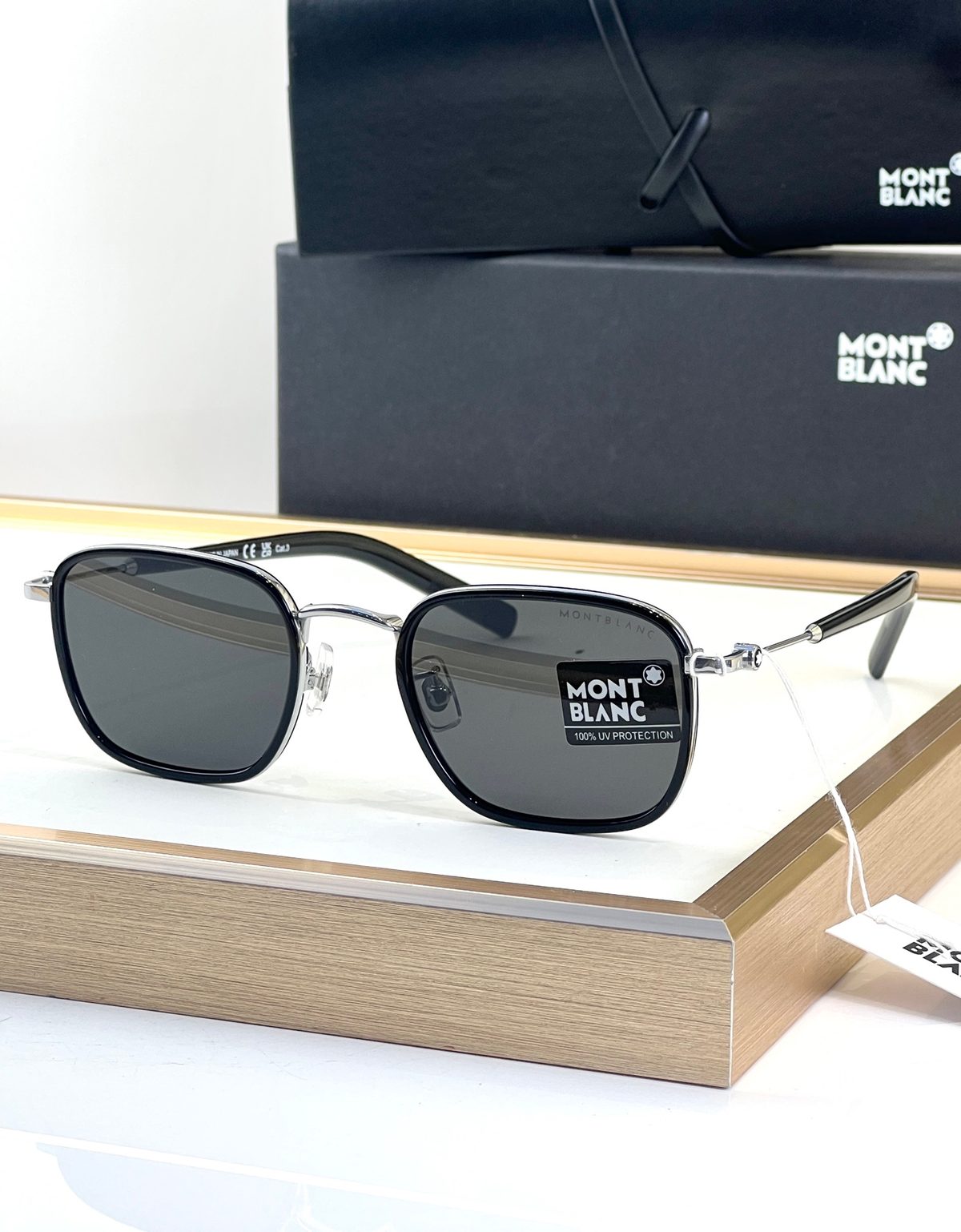 Montblanc Square Metal Frame Sunglasses